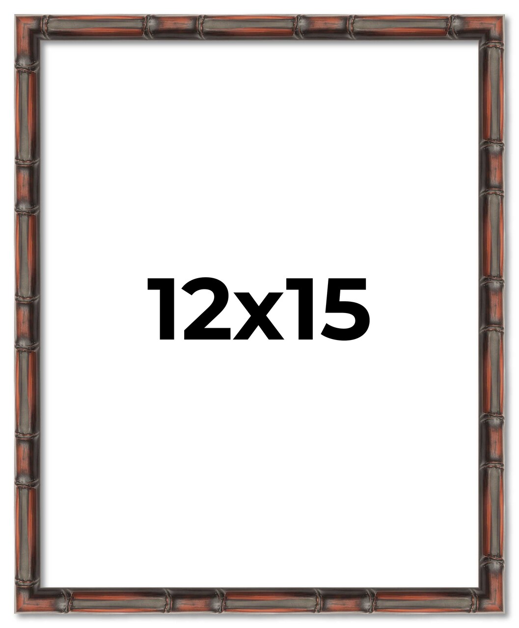 12x15 Bamboo Picture Frame with UV-Resistant Acrylic & Acid Free Backing, Available in 4 Finishes - Brown, Black, Gold, and Natural